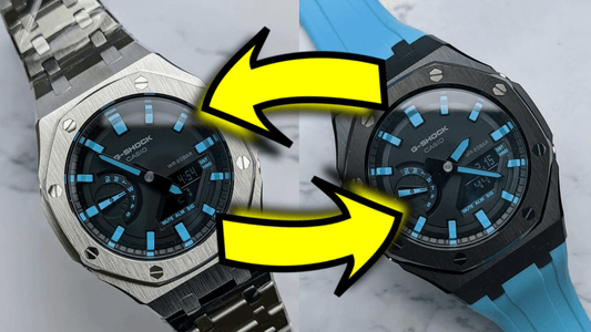 Metal Bracelet vs. Rubber Strap: Choosing the Perfect Wristwear for Your Modified Casio G-Shock - Q Wrist - Modified Watches