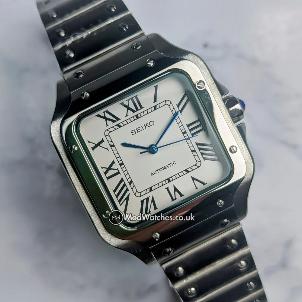 Seiko Santos Black & White NH35 Mod Watch – Full Review
