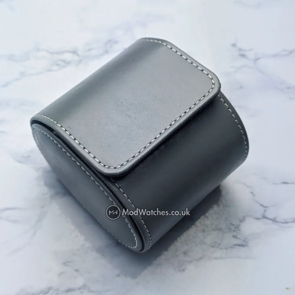 Leather Watch Roll Grey - Q Wrist - Modified Watches