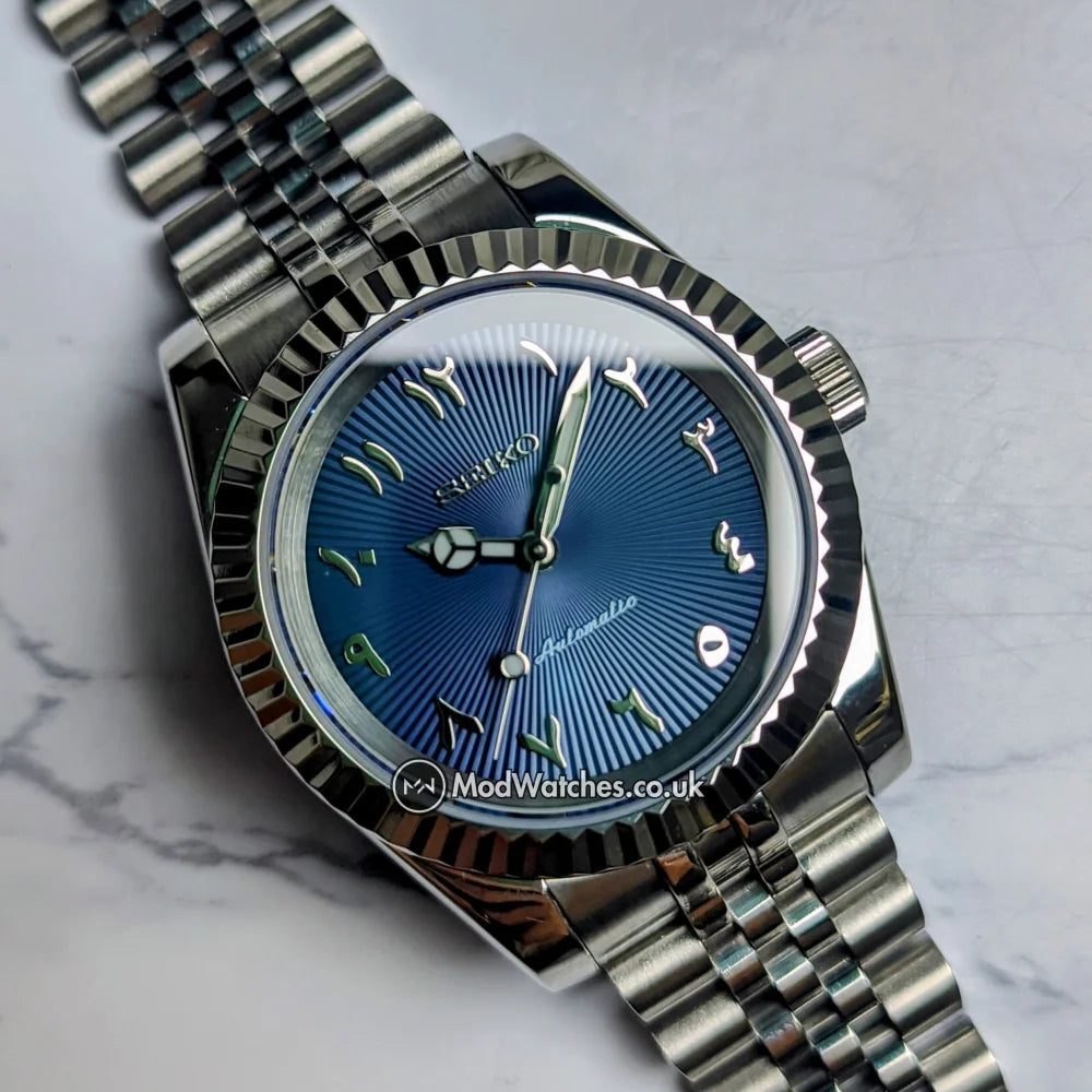 Ocean Blue Arabic Dial NH35 Build