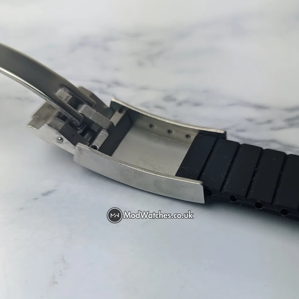Premium Oyster Flex Black Rubber Bracelet