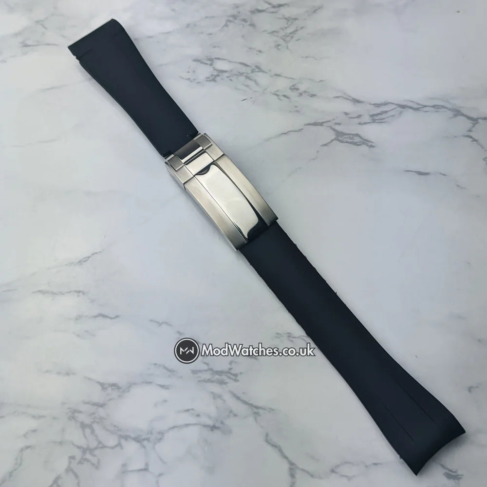 Premium Oyster Flex Black Rubber Bracelet