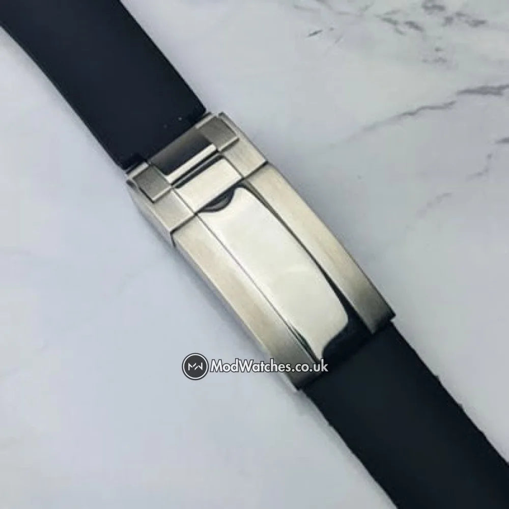 Premium Oyster Flex Black Rubber Bracelet
