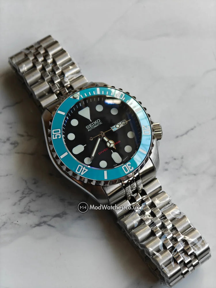 Seiko Sky Blue SKX Style Mod | NH36 watch
