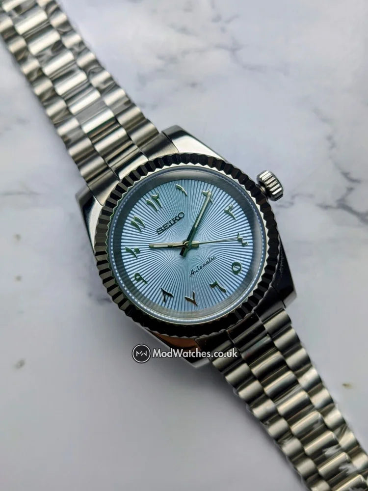 Tiffany Blue Arabic Dial Datejust NH35 Build