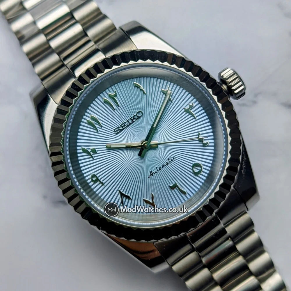 Tiffany Blue Arabic Dial Datejust NH35 Build