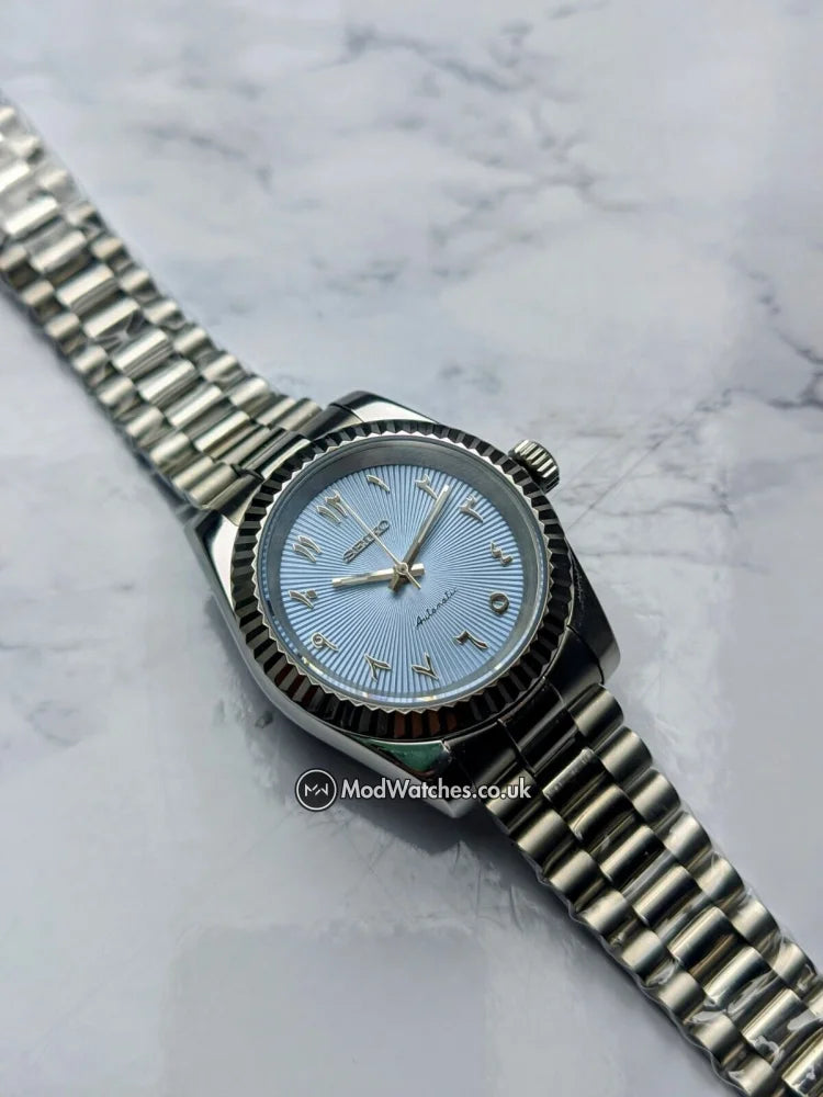 Tiffany Blue Arabic Dial Datejust NH35 Build