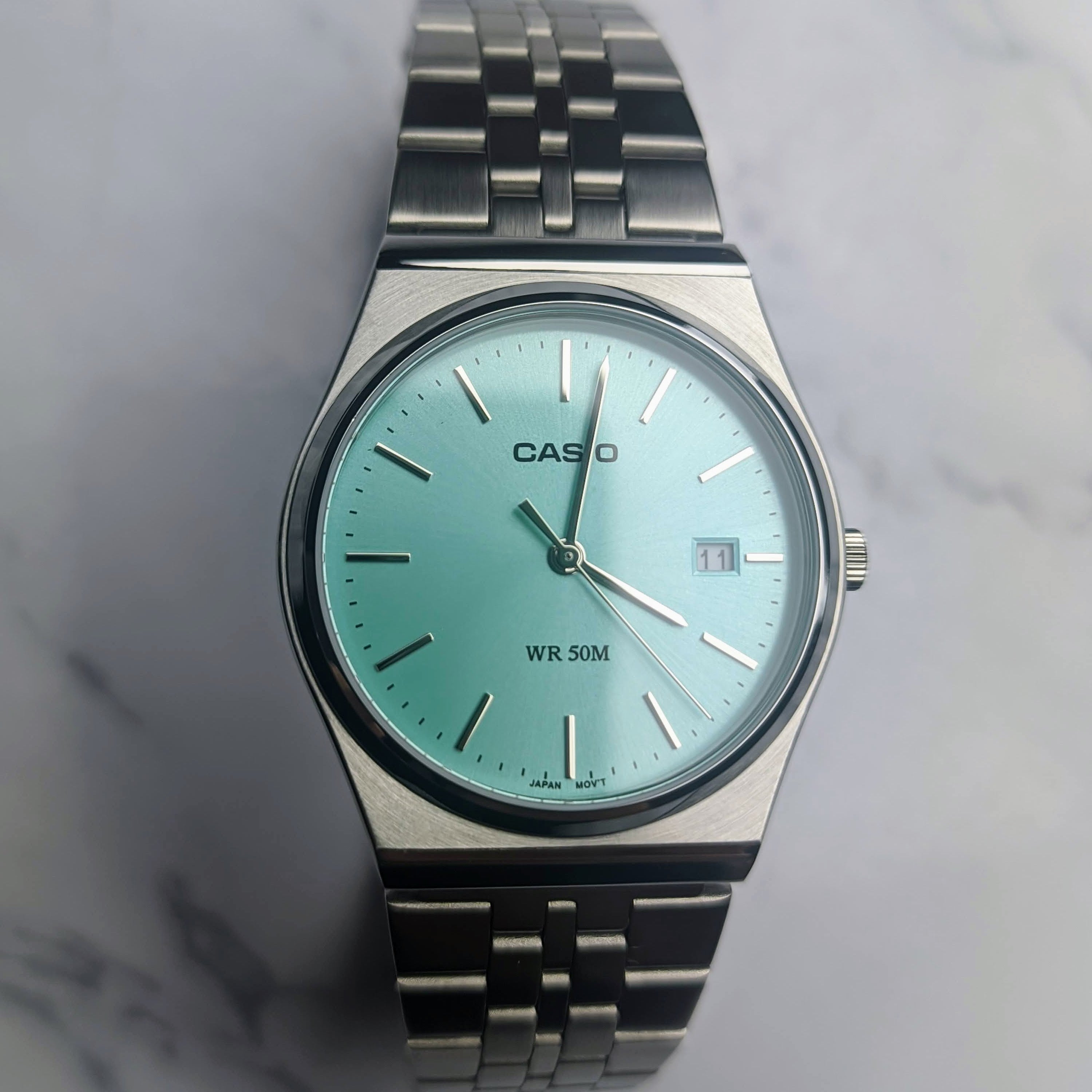 Tiffany Blue Rare Casio MTP Range Classic Watch