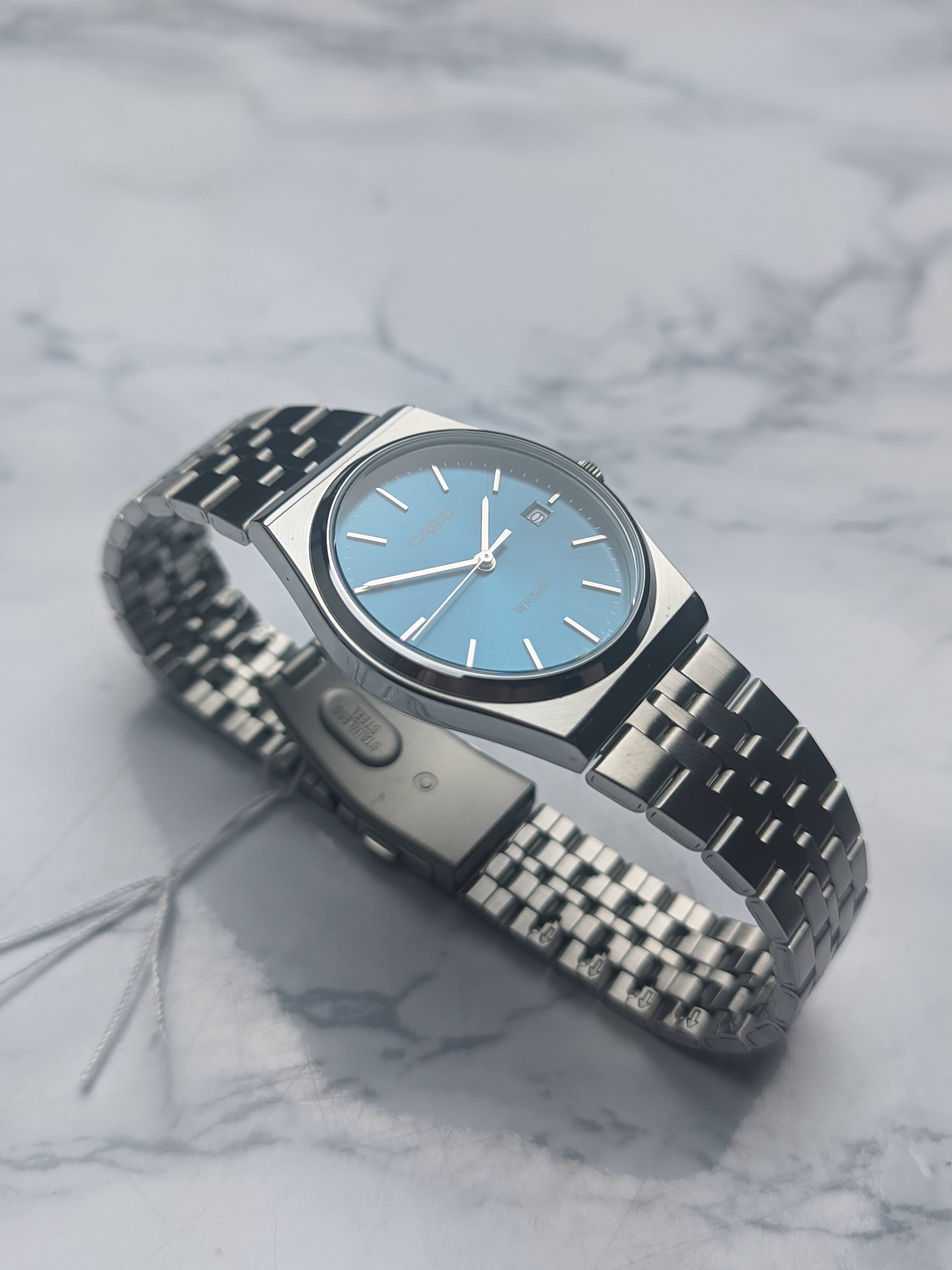 Petrol Blue Rare Casio MTP Range Classic Watch