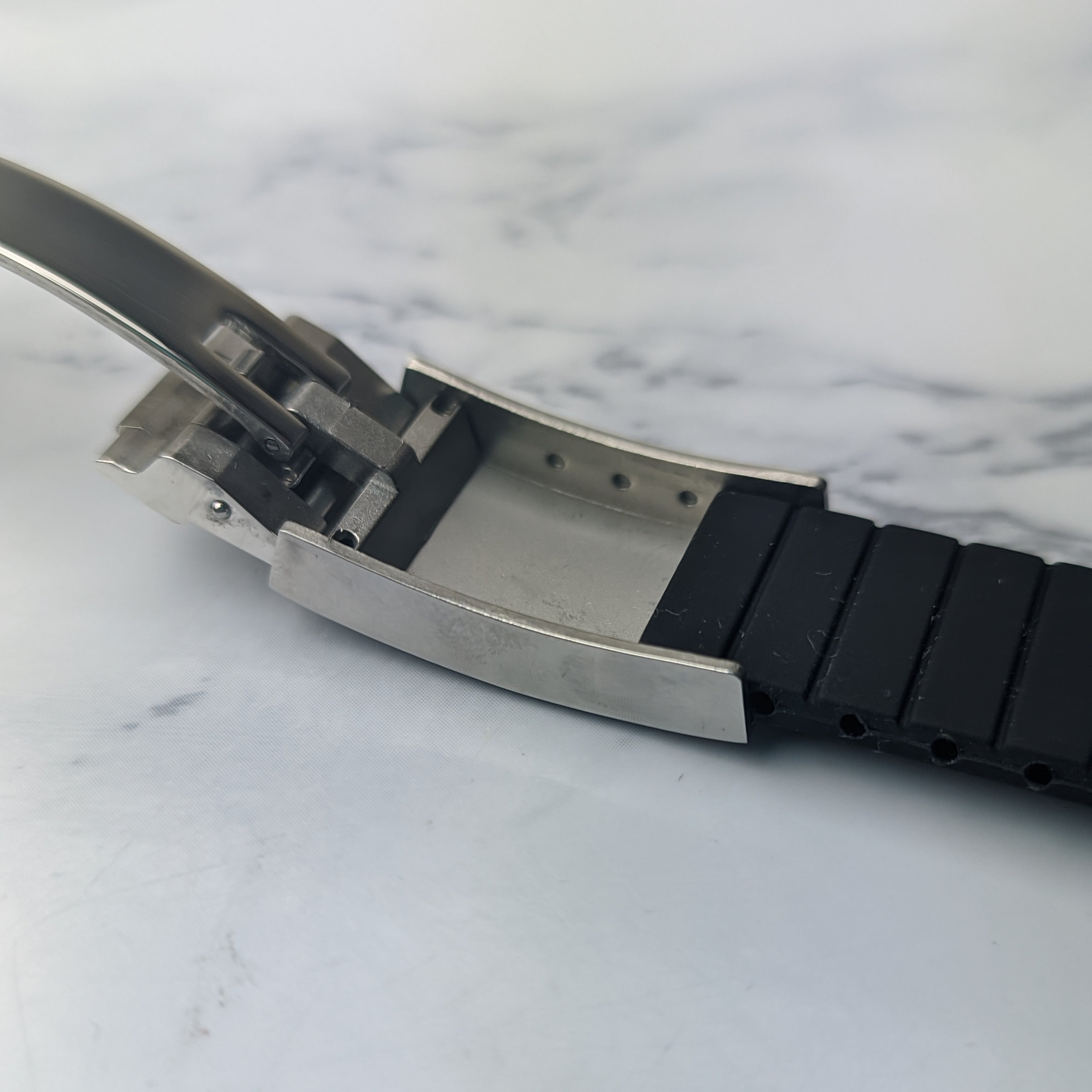 Premium Oyster Flex Black Rubber Bracelet