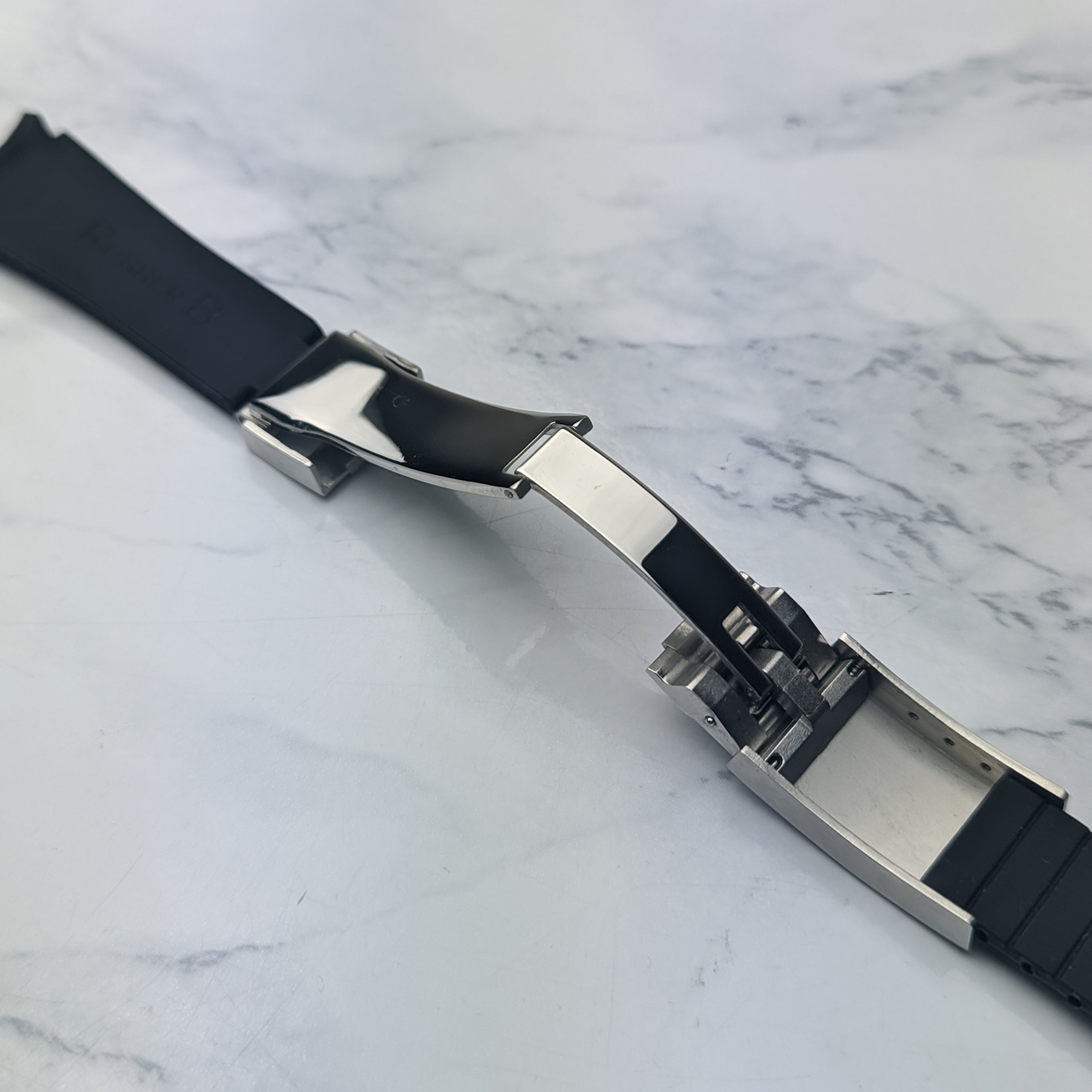 Premium Oyster Flex Black Rubber Bracelet