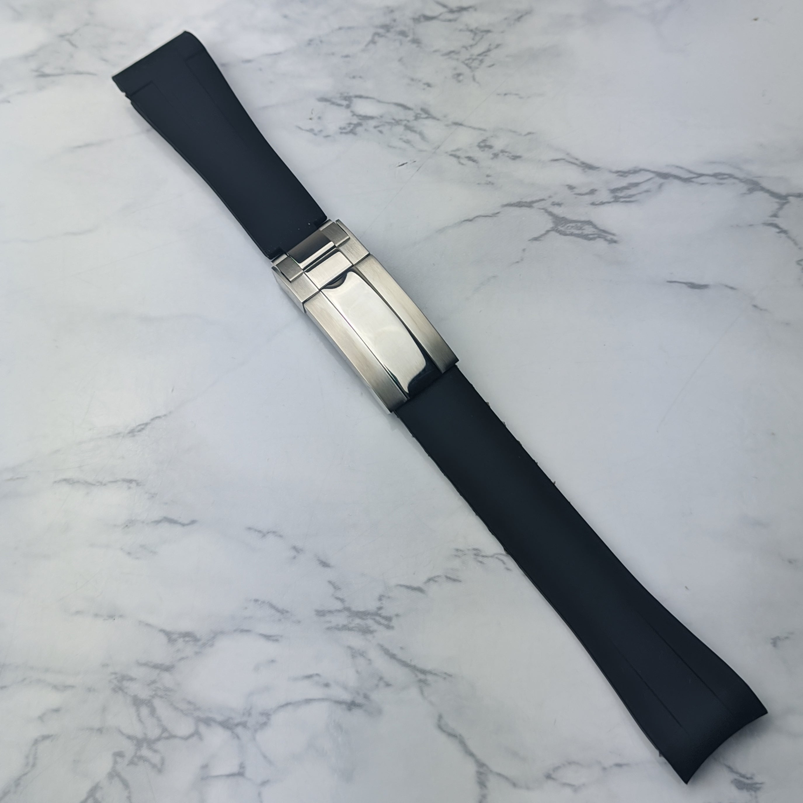 Premium Oyster Flex Black Rubber Bracelet