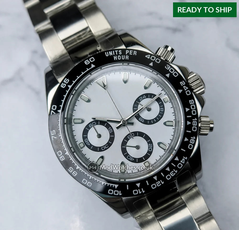 Panda Chronograph Mod Watch VK63 (Ready to Ship) Branded