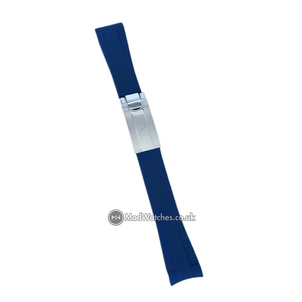 Premium Oyster Flex Rubber Strap Blue