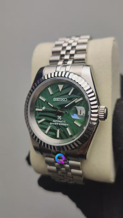 Seiko Datejust NH35 Green Palm Dial Build