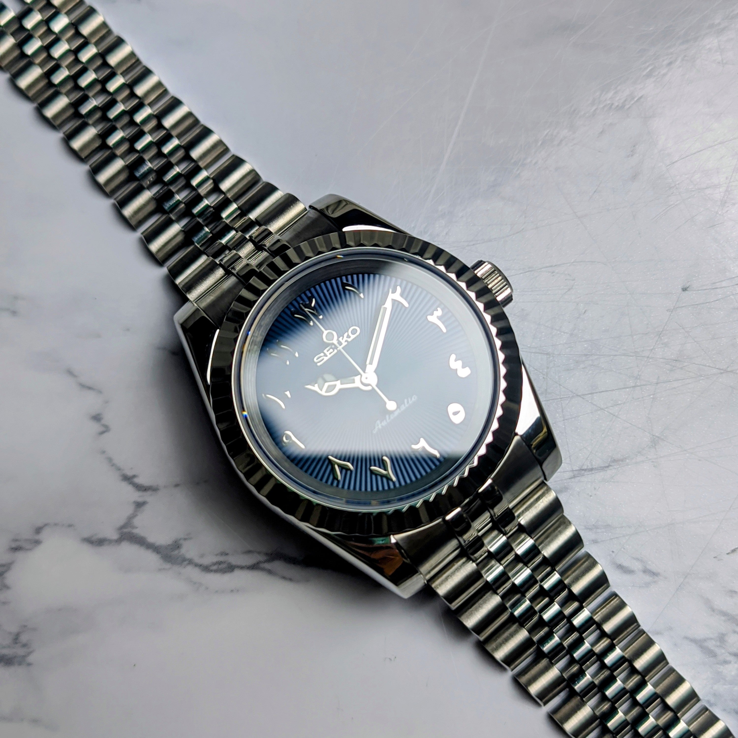 Ocean Blue Arabic Dial NH35 Build