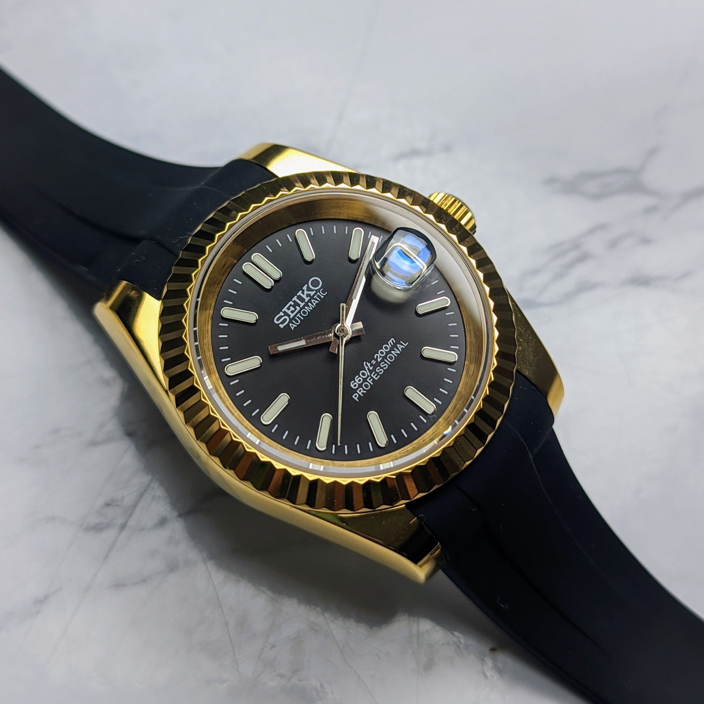 Black Dial Datejust NH35 Build