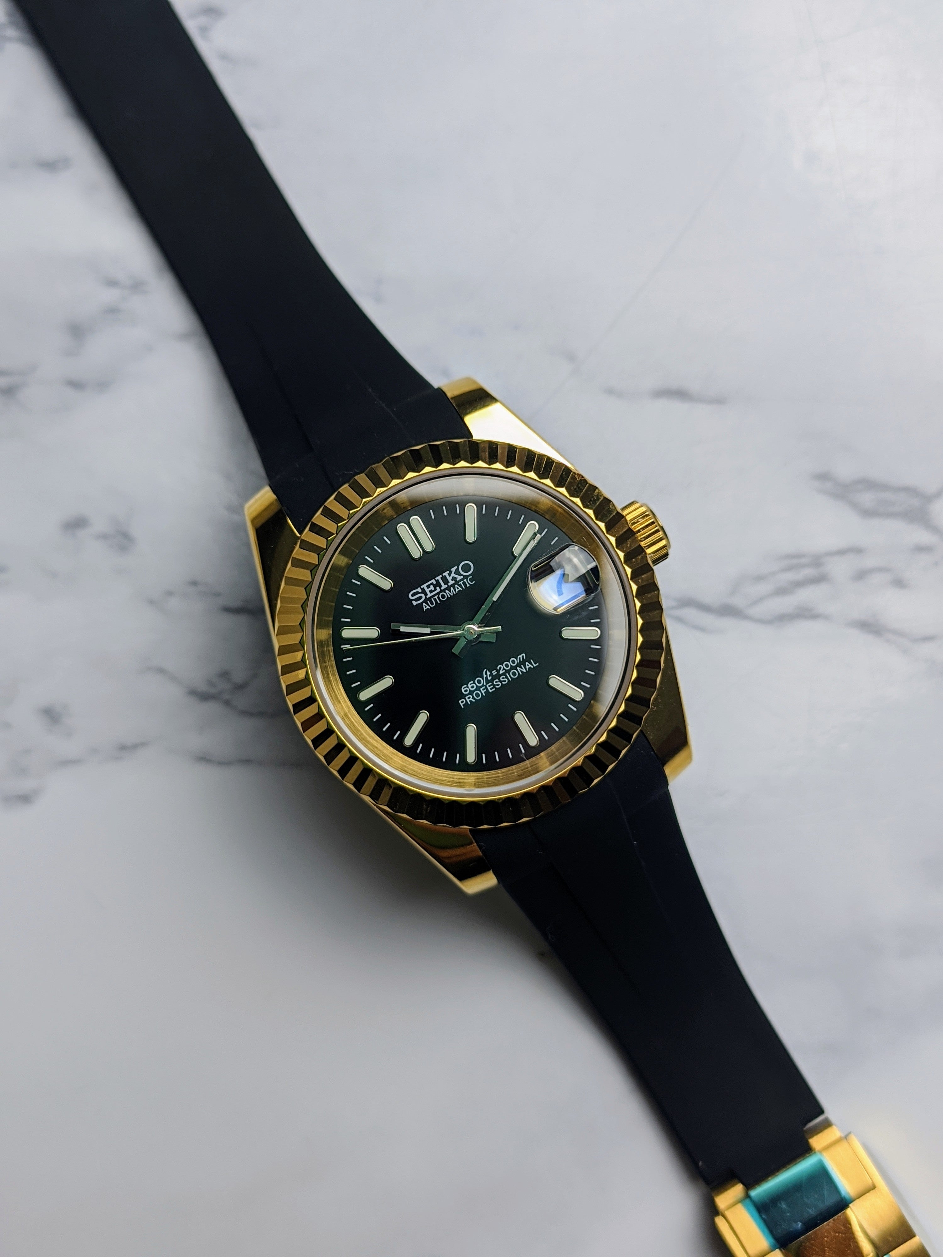 Black Dial Datejust NH35 Build