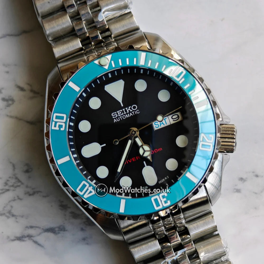 Seiko Sky Blue SKX Style Mod | NH36 watch